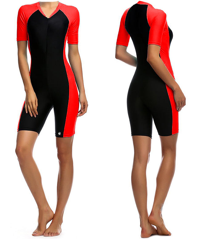 Traje De Natacion Mangas Jammer Large Dama Skdanfibios 