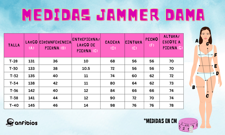 TRAJE DE BAÑO MUJER NATACION JAMMER BIEZ